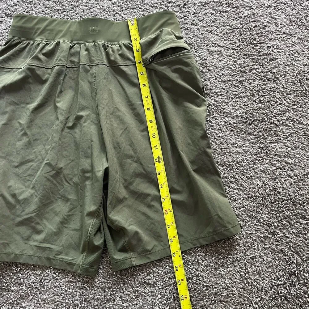 Lululemon T.H.E. Shorts 9” Lined Olive Green Mens Size Small‎ Worn Once!